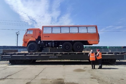 Автомобиль грузовой на универсальной платформе. Маршрут Круглое поле КБШ - Усинск СЕВ